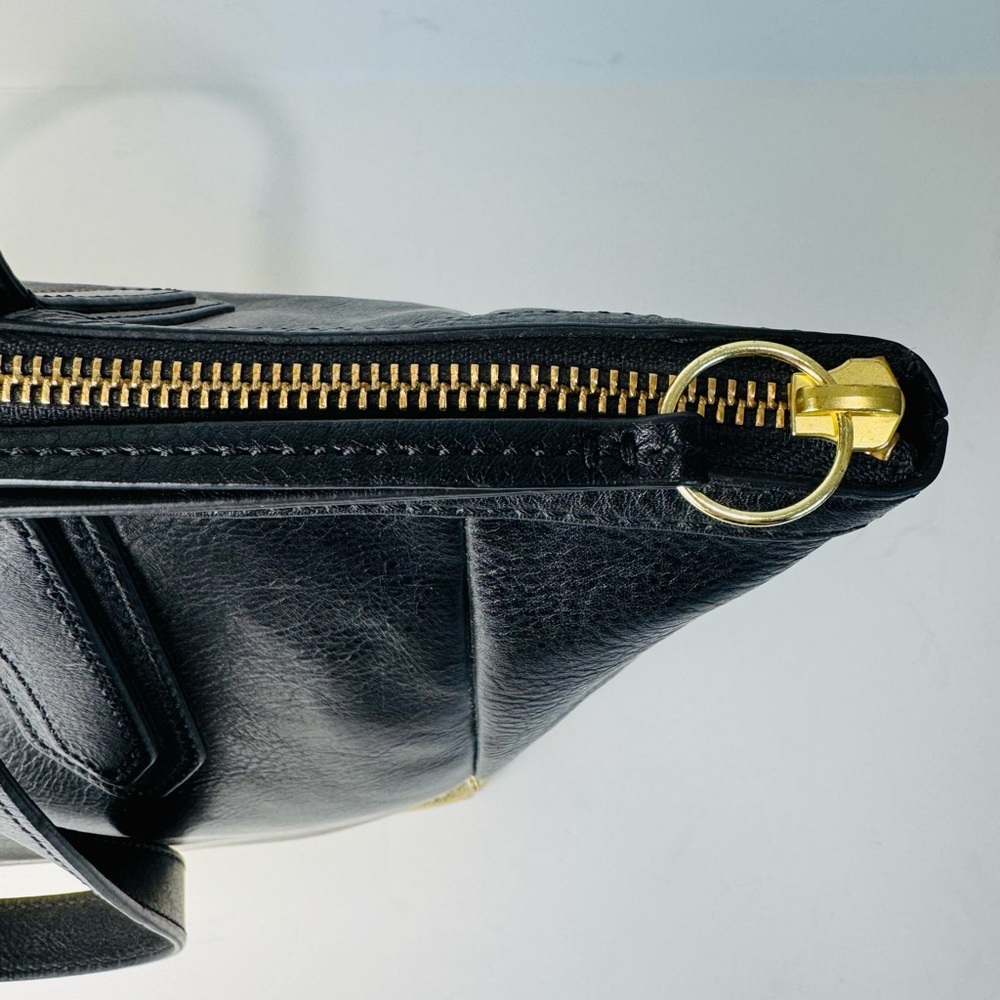 Fossil Leather Shopper Tote in gold/black - Picture 6 of 12